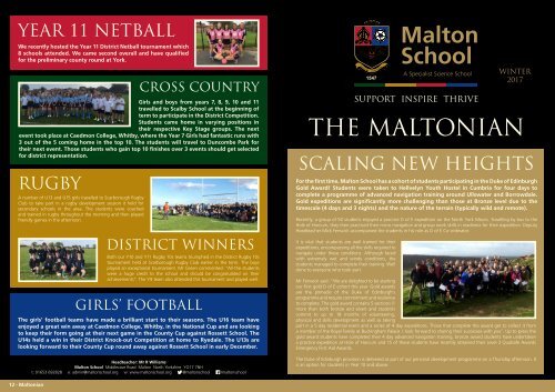 THE MALTONIAN Winter 2017