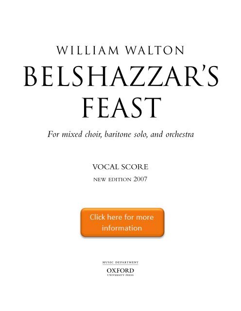 William Walton - Belshazzar's Feast