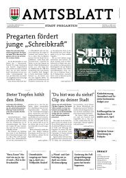 Amtsblatt Stadt Pregarten