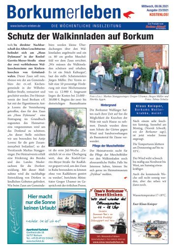 09.06.2021 / Borkumerleben - Die wöchentliche Inselzeitung