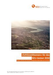 Dossier Schlüsselthemen RZU-Gebiet 2050 zhd. Konvent vom 01.07.2021