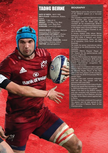 Munster Rugby Virtual Event Brochure