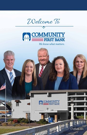 Community First Bank Conversion Booklet