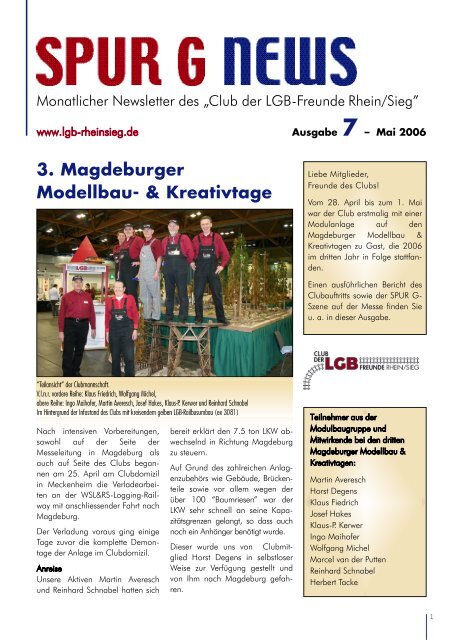3. Magdeburger Modellbau- & Kreativtage - SPUR G NEWS