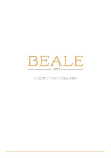 ACOUSTIC PIANO BEALE CATALOGUE 2021