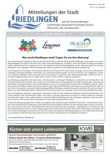 Amtliches Mitteilungsblatt Riedlingen 09.06.2021