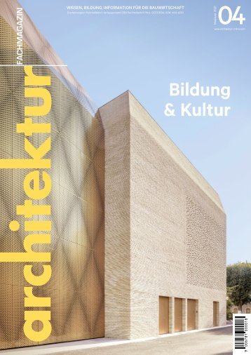 architektur FACHMAGAZIN Ausgabe 4 2021