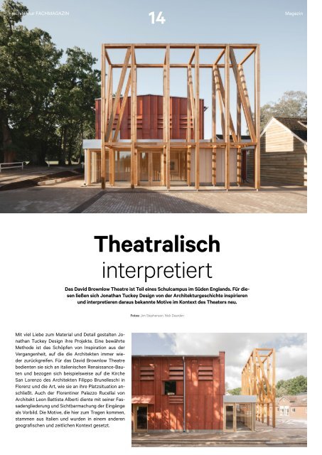 architektur FACHMAGAZIN Ausgabe 4 2021