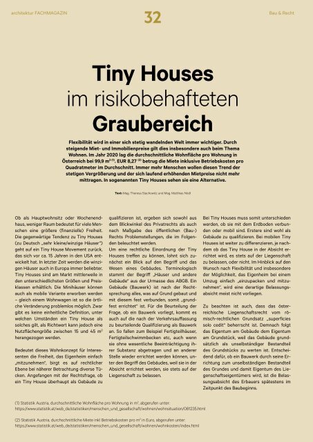 architektur FACHMAGAZIN Ausgabe 4 2021