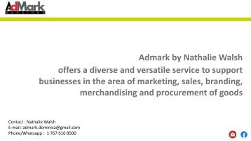 Admark Product and Service Catalogue