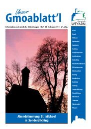 Gmoablatt'l - Gemeinde Weyarn