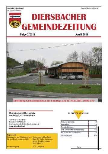 Gesunde Gemeinde - Diersbach