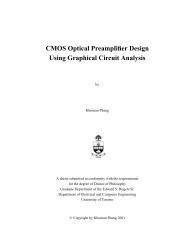 CMOS Optical Preamplifier Design Using Graphical Circuit Analysis