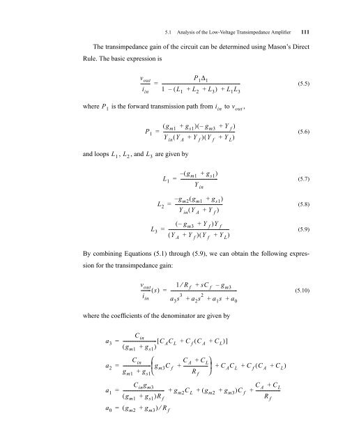 CMOS Optical Preamplifier Design Using Graphical Circuit Analysis