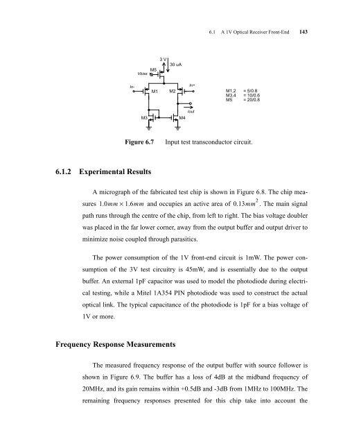 CMOS Optical Preamplifier Design Using Graphical Circuit Analysis