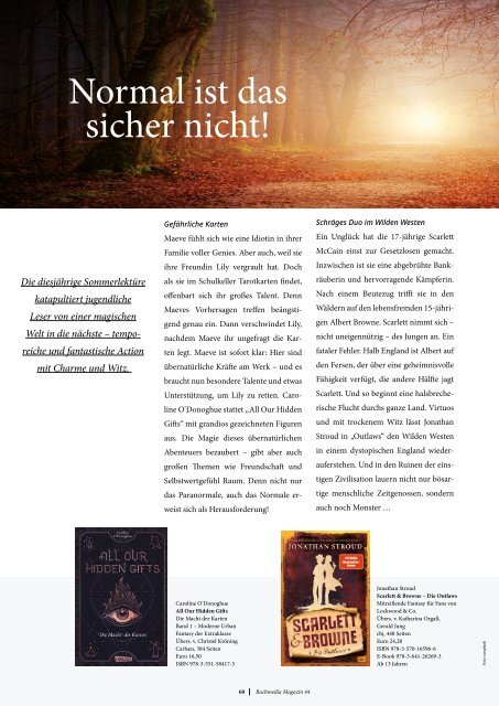 Leselust -  Das Athesia Büchermagazin S2021