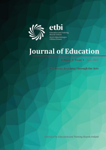 ETBI Journal of Education - Vol 3 Issue 1 - June 2021 (Creativity: Learning Through the Arts)