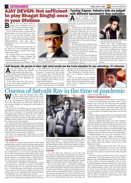 The Indian Weekender, 11 June 2021