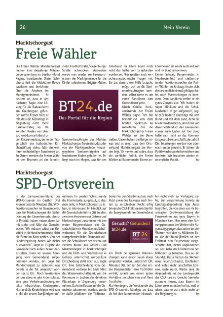 BT24.de - Mein Verein - Nordbayerischer Kurier