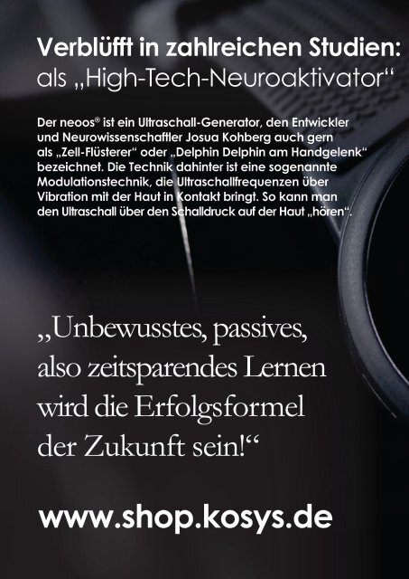 Orhideal IMAGE Magazin März 2022 mit Titelstory über Umwelttechnik Kohl • Markus Kohl