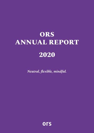 ORS Annual Report 2020 English