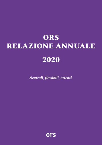 ORS Relazione annuale 2020 Italiana