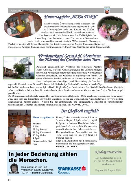 02. Ausgabe 2006 - Rosenau am Hengstpaß - Land Oberösterreich