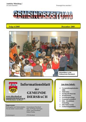 Die Gemeinde gratulierte zum 85. Geburtstag - Diersbach