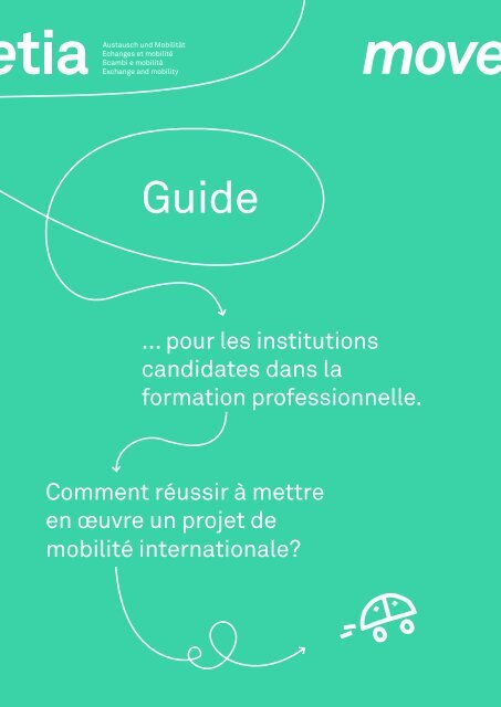 Guide pour les institutions candidates dans la formation professionnelle