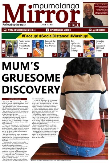 8 Pages Mpumalanga Mirror 11 June 2021