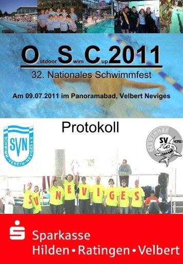 Am 09.07.2011 im Panoramabad, Velbert Neviges - Schwimmverein ...
