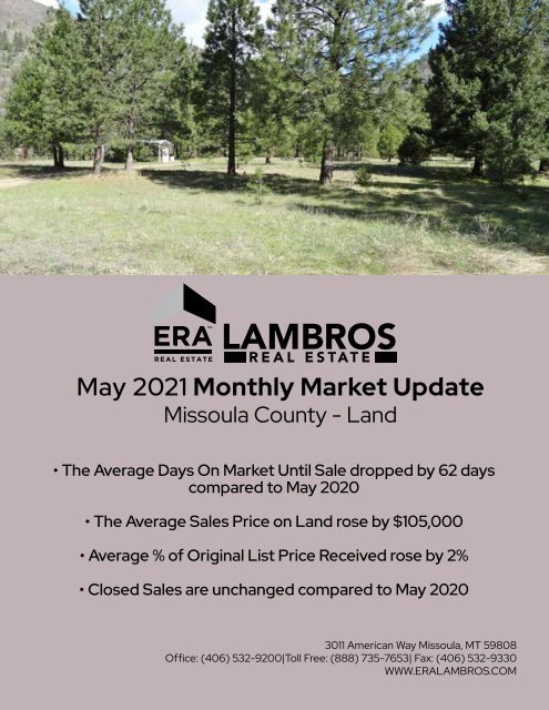 Missoula County Land -May 2021