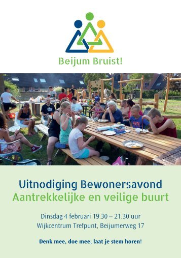 Uitnodiging Bewonersavond Beijum 2020