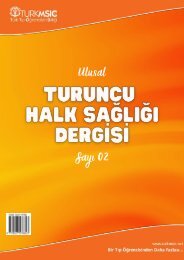 Turuncu Halk Sağlığı Dergisi Sayı 2