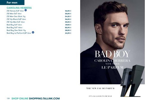 Valid until 10/2021 Tallink-Silja Line Perfumes, Cosmetics and accessories pricelist