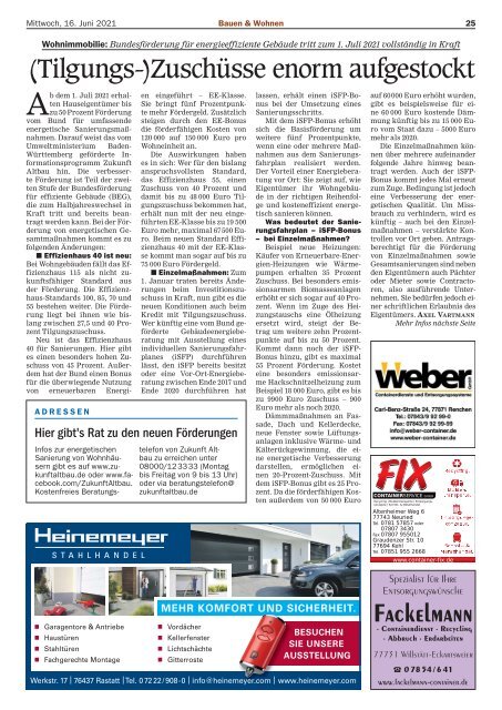 Mittelbadische Presse - Bauen und Wohnen