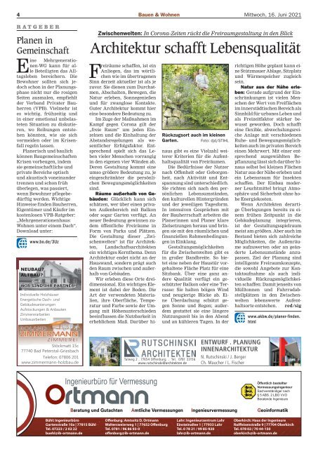 Mittelbadische Presse - Bauen und Wohnen