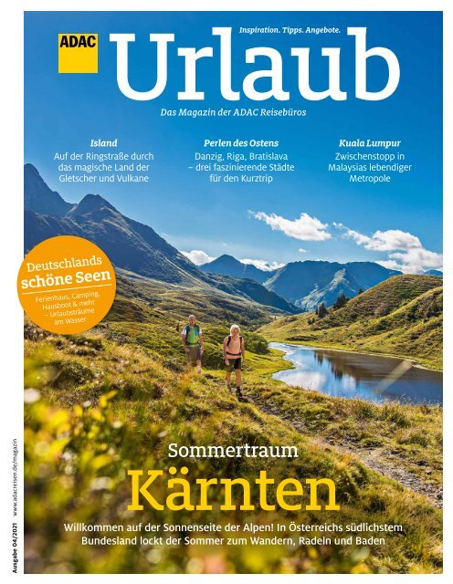 ADAC Urlaub Magazin, Juli-Ausgabe 2021, Württemberg
