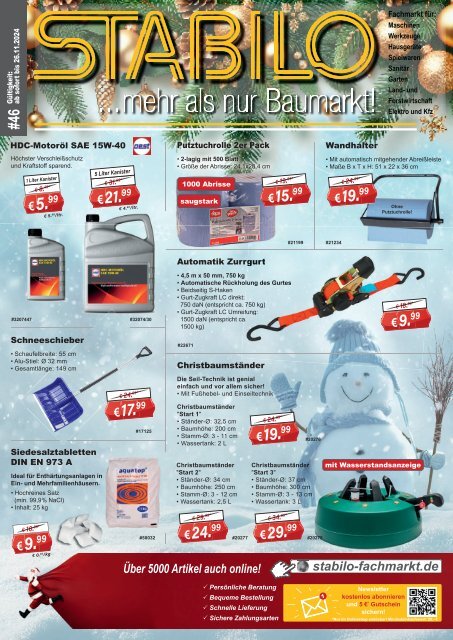 STABILOmehr als nur Baumarkt aktuelles Werbeprospekt KW03_2023