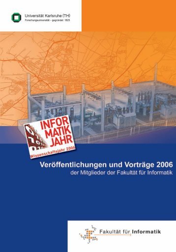 Veröffentlichungen und Vorträge im Jahr 2006 - Fakultät für Informatik