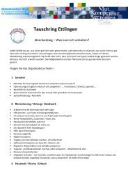 Tauschring Ettlingen