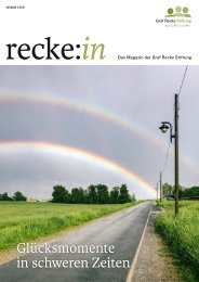 recke:in - Das Magazin der Graf Recke Stiftung Ausgabe 2/2021