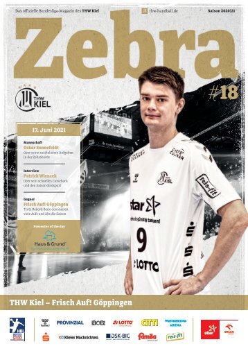 ZEBRA Hallenheft THW Kiel vs. Frisch Auf! Göppingen, 17.06.2021 in Kiel