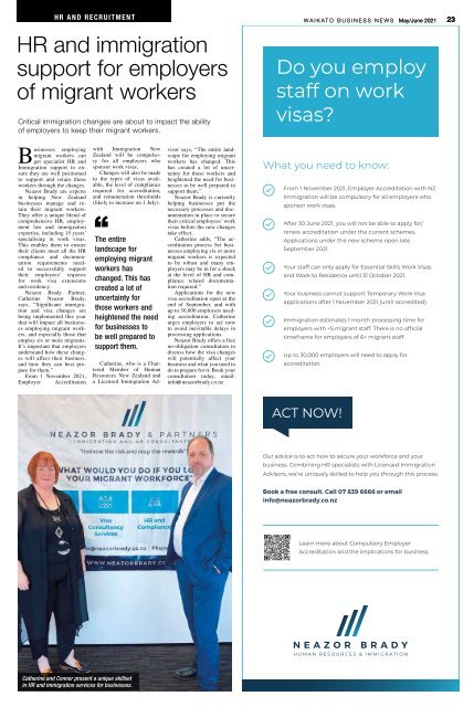 Waikato Business News May/June 2021