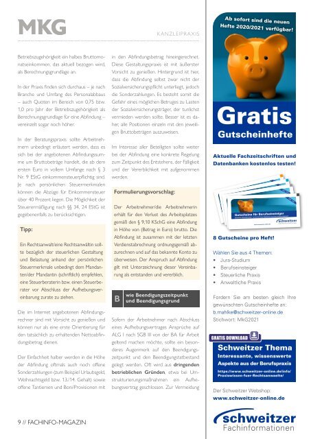 Fachinfo-Magazin MkG 03/2021