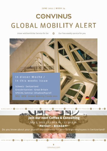CONVINUS Global Mobility Alert Week 24