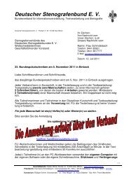 Deutscher Stenografenbund E V