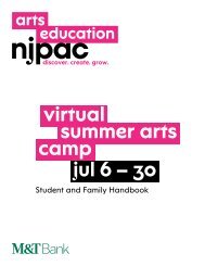 Virtual Summer Arts Camp handbook 2021