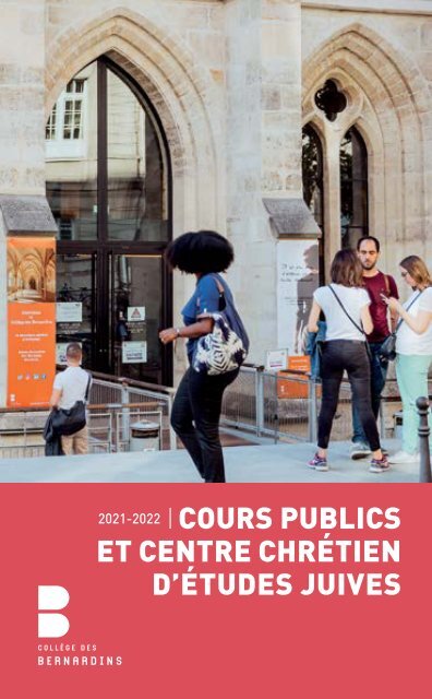 Livret des cours publics 2021-2022