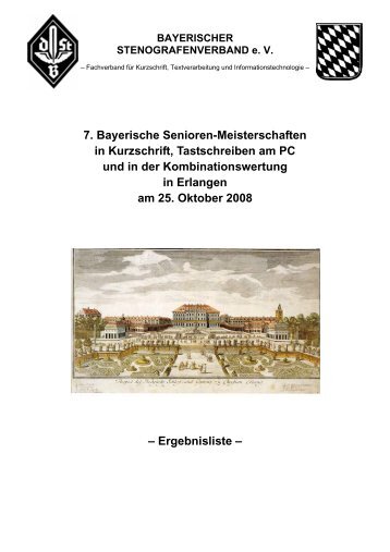 Kurzschrift - Bayerischer Stenografenverband e. V.